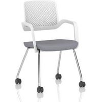 Cosmo Training Chair White Frame Bespoke Colour Seat Quest Shell