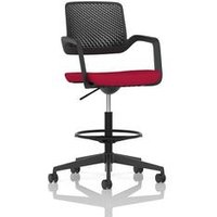 Cosmo Hi Rise Chair Black Frame Bespoke Colour Seat Bergamot Cherry