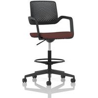 Cosmo Hi Rise Chair Black Frame Bespoke Colour Seat Rivet Forge
