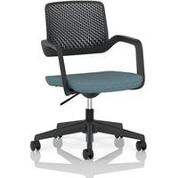 Cosmo Task Operator Chair Black Frame Bespoke Colour Seat Rivet Quench