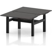 Air 1200x800 Sit Stand Bench Desk with Black Frame