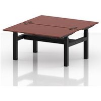 Air Back-to-Back 1400 x 800mm Height Adjustable 2 Person Office Bench