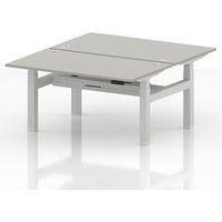 Air Back-to-Back 1400 x 800mm Height Adjustable 2 Person Office Bench