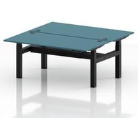 Air 1600x800 Sit-Stand Bench Desk in Dark Teal