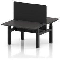 Air 1200 Sit-Stand Bench Desk with Black Frame
