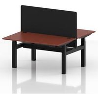 Air Sit Stand 2 Person Bench Desk with Red Ports