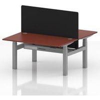 Air Sit Stand 2 Person Bench Desk with Red Ports