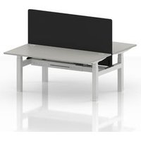 Air 1600 Sit Stand Bench Desk with White Frame