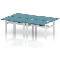 Air Back-to-Back 1200 x 800mm Height Adjustable 4 Person Office Bench