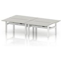 Air Back-to-Back 1400 x 800mm Height Adjustable 4 Person Office Bench