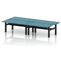 Air Back-to-Back 1600 x 800mm Height Adjustable 4 Person Office Bench