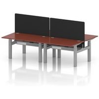 Air 1200 Sit-Stand Bench Desk with Red Ports