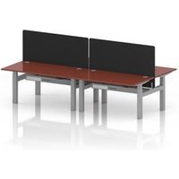 Air 1400 Sit-Stand Bench Desk with Red Ports
