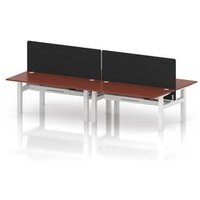 Air 1600 Sit Stand Bench Desk with Red Ports