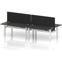 Air 1600 Sit Stand Bench Desk with White Frame