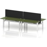 Air 1600 Sit Stand Bench Desk with Green Ports