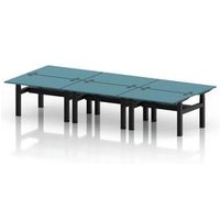 Air 1200x800 Sit-Stand Bench Desk with Ports