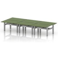 Air 1200x800 Sit Stand Bench Desk in Moss Green