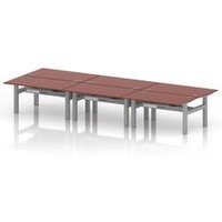 Air Sit Stand Bench Desk 1400x800mm Brick Red