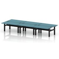 Air 1400x800 Sit Stand Bench Desk - Dark Teal
