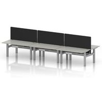 Air 1400 Sit-Stand Bench Desk with Ports