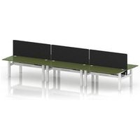 Air 1600 Sit Stand Bench Desk with Green Ports