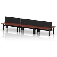 Air 1800 Sit Stand Bench Desk with Red Ports