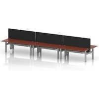 Air 1800 Sit Stand Bench Desk with Red Ports
