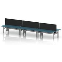 Air 1800 Sit Stand Electric Bench Desk with Teal Screen