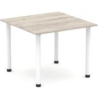 Impulse 1000mm Grey Oak Square Meeting Table