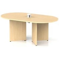 1800 Boardroom Table Power Module Maple Arrowhead Leg