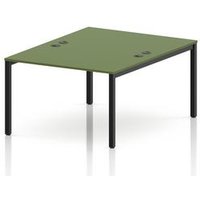 Impulse 2 Person Bench Desk in Moss Green