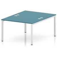 Impulse Bench B2B 2 Person 1200 White Frame Office Bench Desk Deep