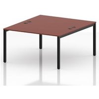 Impulse 2 Person Bench Desk in Brick Red