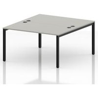 Impulse 2 Person Bench Desk in Dove Grey