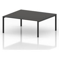 Impulse B2B 2 Person Bench Desk 1800mm Black Frame Carbon Grey