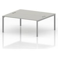 Impulse 2 Person Bench Desk 1800mm Dove Grey
