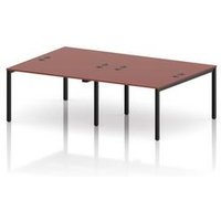 Impulse 4 Person Bench Desk - Brick Red