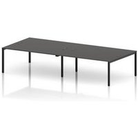 Impulse 4 Person Bench Desk in Carbon Grey