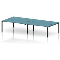Impulse 4 Person Bench Desk - Dark Teal