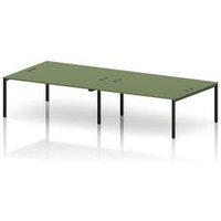Impulse 4 Person Bench Desk 1800mm in Moss Green