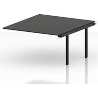 Impulse 1400mm Bench Desk with Extension Kit in Carbon Grey
