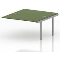 Impulse Bench B2B Extension Kit 1400 Desk in Silver with Moss Green Top