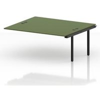 Impulse 1800mm Bench Desk with Black Frame in Moss Green