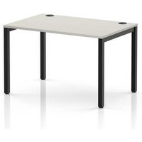 Impulse Single Row Office Bench Desk in Dove Grey