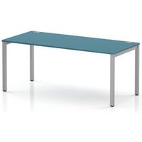 Impulse Single Row Office Bench Desk - Dark Teal