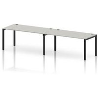 Impulse Bench Desk for 2 People in Dove Grey