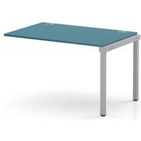 Impulse Bench One Row Ext Kit 1200 Silver Frame Bench Desk Dark Teal