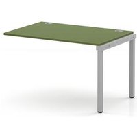 Impulse Bench One Row Extension Kit in Silver with Moss Green Top