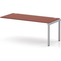 Impulse Bench One Row Ext Kit 1800 Silver Frame Bench Desk Brick Red